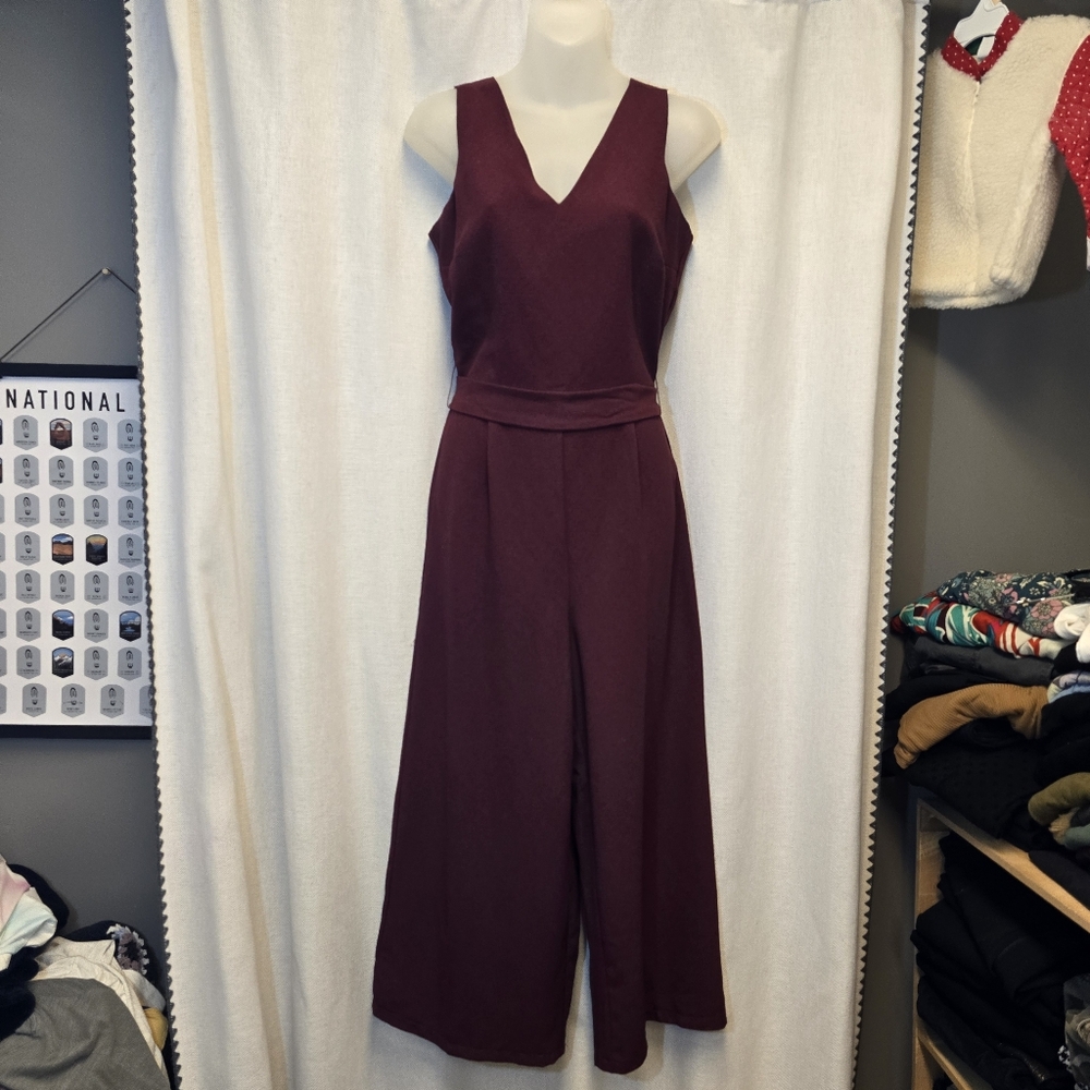 Women's Mudpie Maroon Dress Romper Extra Small